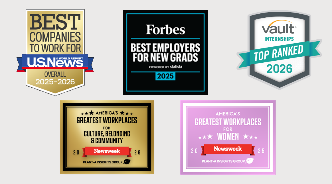 Awards logos.