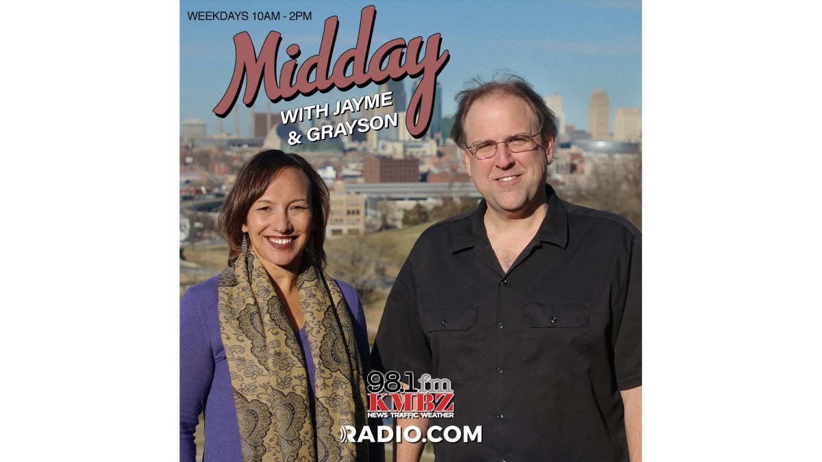 Midday with Jayme & Grayson radio show logo.